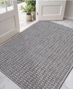 DEXI Dirt Trapper Door Mat, 48x72 Washable Doormat, Dirt Resistant and Absorbent, Easy Clean