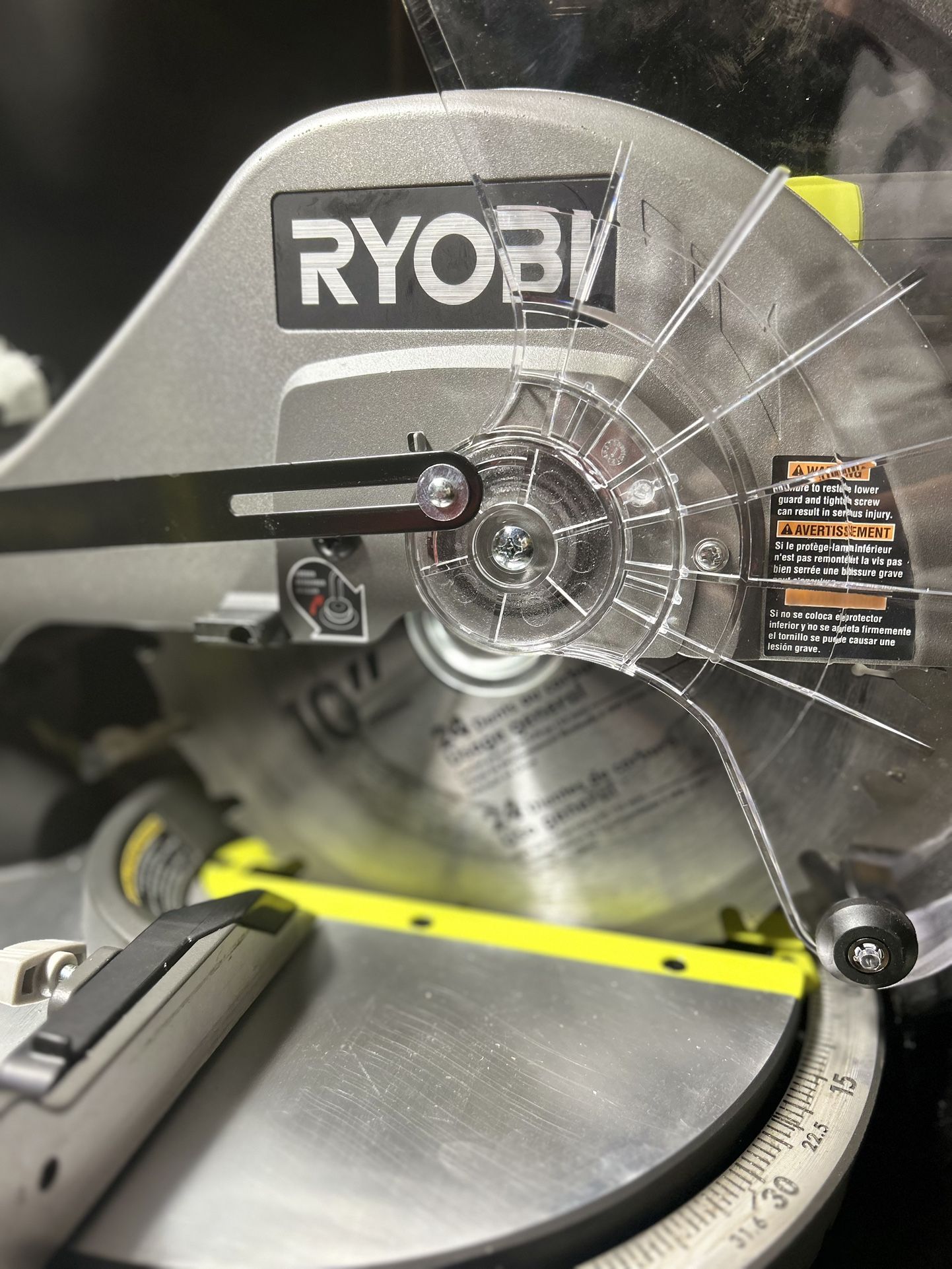 RYOBI 14 Amp Corded 10 in. Compound Miter Saw with LED Cutline Indicator