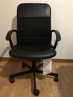 💺 IKEA RENBERGET Swivel Office Chair (Bomstad Black) - Like New! 💺
