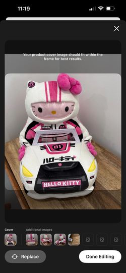 Kidrobot Hello Kitty Tokyo Speed Racer 13-inch plush