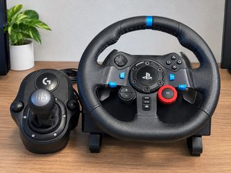 g29 wheel with peddles and shifter
