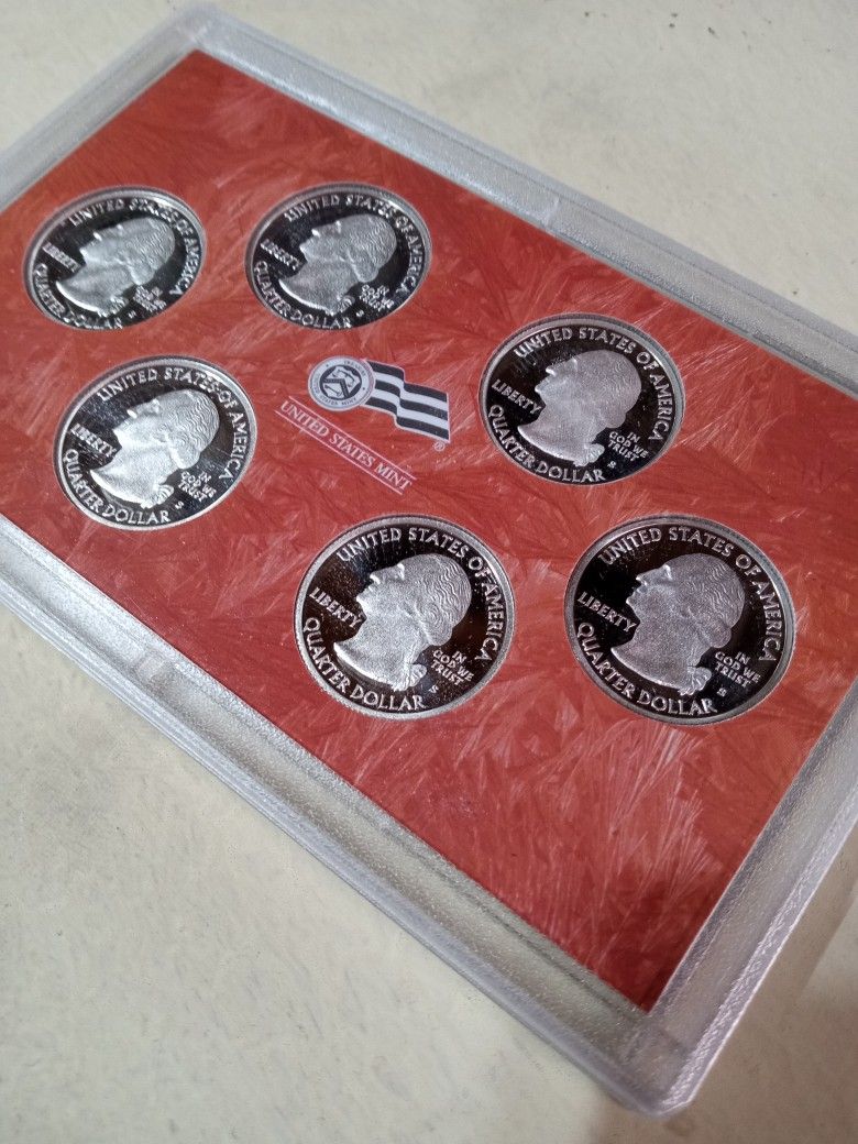 2009 S US Silver DC & US Territories Quarter Proof Set 