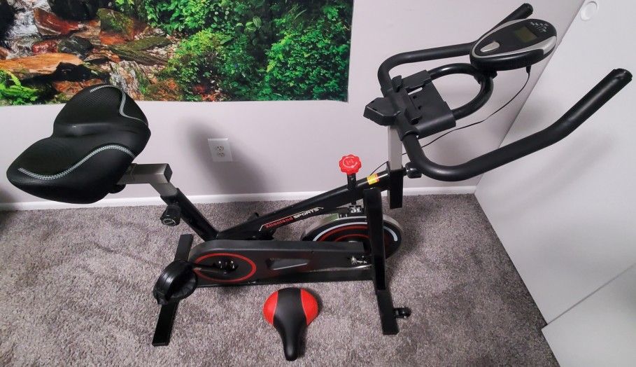 Xtionland Excersize Stationary 330lbs Weight Capacity With LCD Monitor & Phone Holder