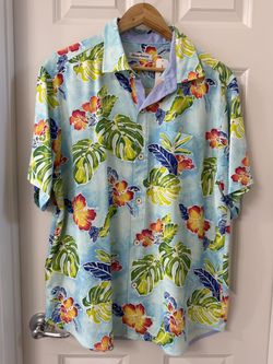 Tommy Bahama men’s silk shirts size L (new)