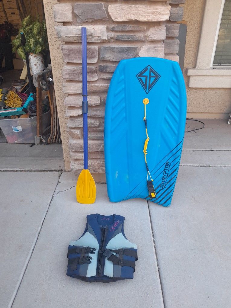 1 Boat Oar $5, Water Ski Vest $15, Scott Burke Boogie Board $20 See All Photos