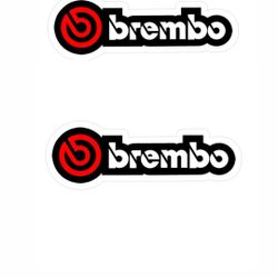 Set of Two 5” Brembo Breaking System Sticker Car Racing Breaks Decal