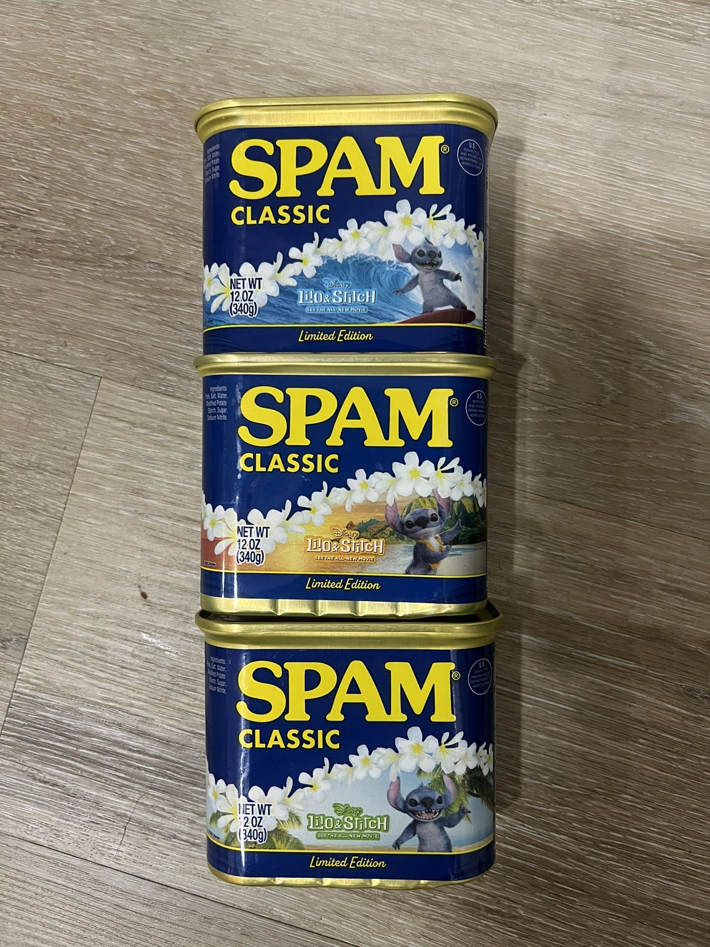 spam lilo and stich hawaii set 