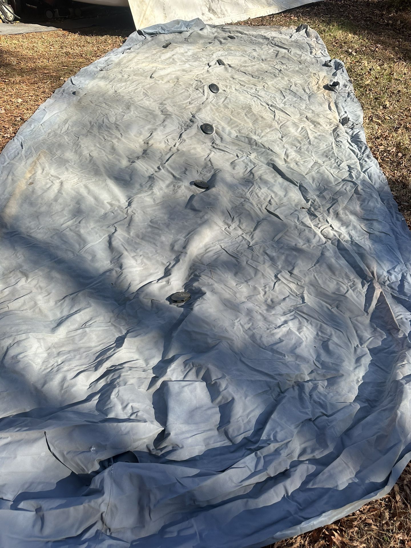 20 foot pontoon boat cover with air vents good condition