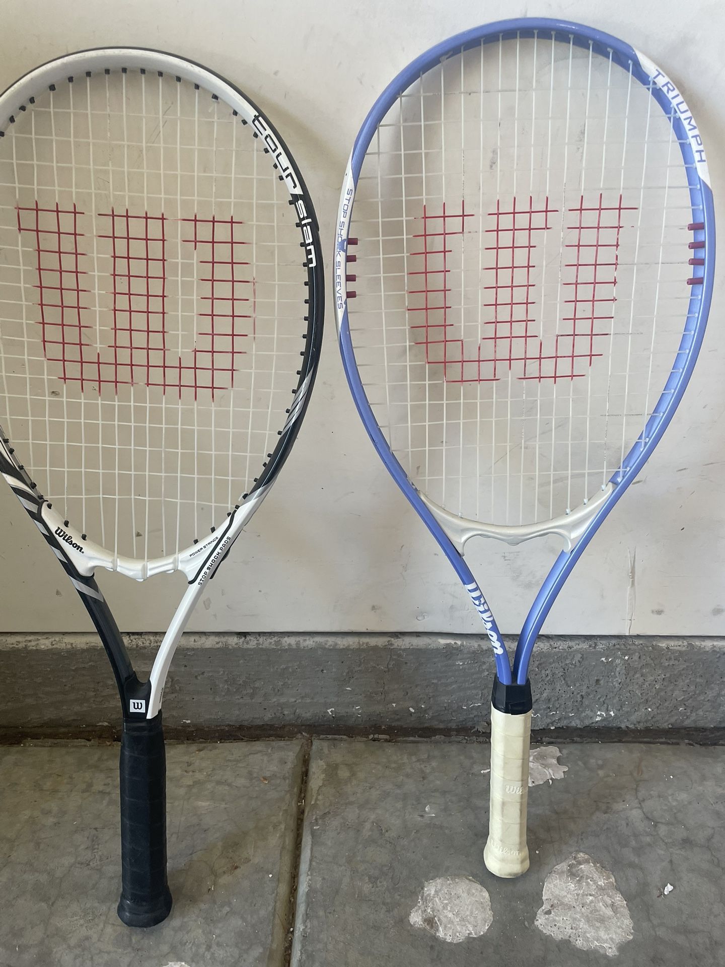2 Wilson Tennis Rackets – Tour Slam & Triumph 