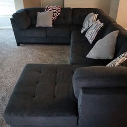 Charcoal grey Sectional