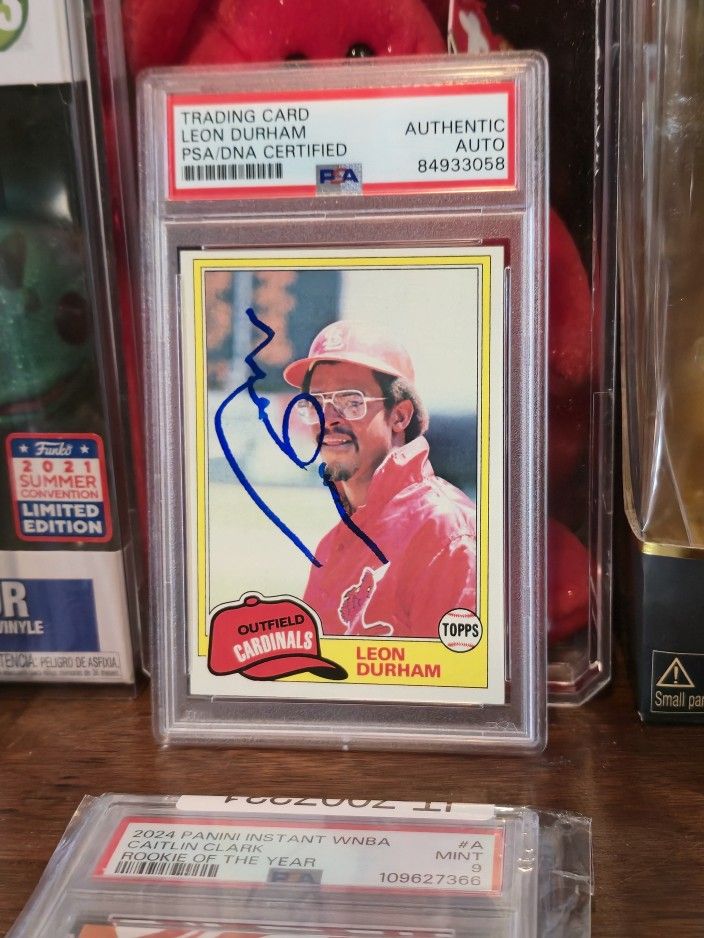1981 Leon Durham Signed Topps Card #321 PSA/DNA CERTIFIED Authentic AUTO