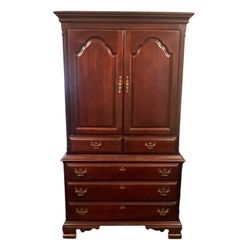 Sumter Cabinet Oak Armoire Cabinet TV Stand Unit Bedroom Solid Wood