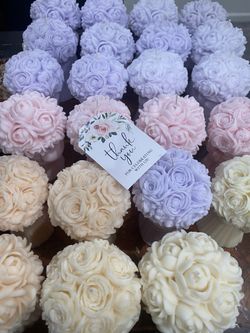 Colorful Flower Candle