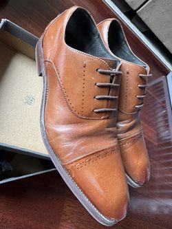 Stacy Adam’s Barris Men’s Dress Shoes in Cognac (Size 10)