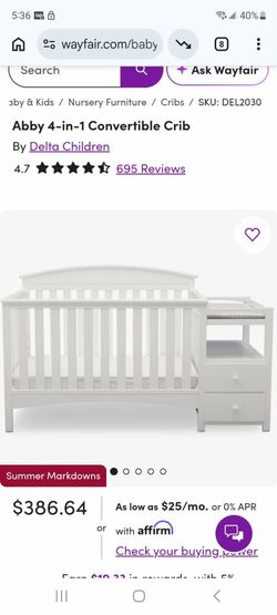 Crib with Mattress