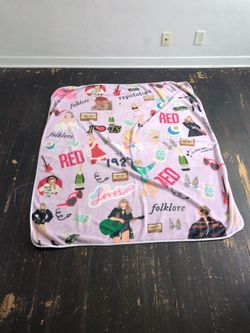 Taylor Swift Eras Fleece Throw Blanket