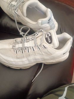 Nike Air Max 95 White Sneakers and black