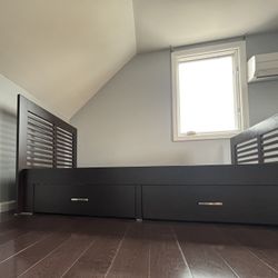 2 Twin Beds Solid Wood W/mattress -  $200 Each Bed W/mattress If Need Only 1