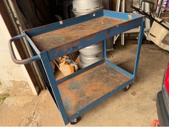Heavy duty garage cart on wheels (Read ad before messaging)