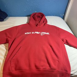 Nike Size Large Men’s Hoodie Red Nike Is For Lovers