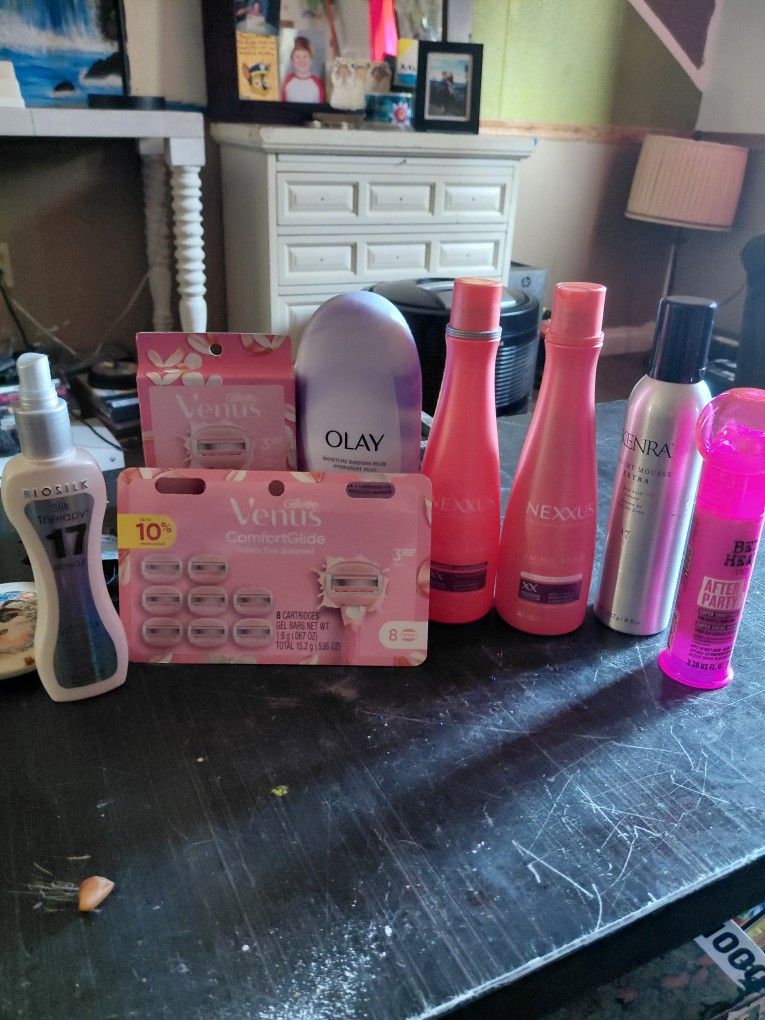 Hair Products , Razors, Body Wash