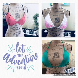 Lot 3 Victoria’s Secret Bikini Tops Size M