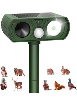 Solar Ultrasonic Animal Repeller with Motion Sensor