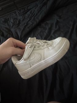 Boys toddler white Nike forces