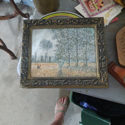 Antique Claude Monet Print