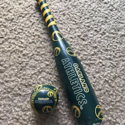 Authentic A’s Boys Bat & Ball 
