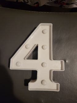 Led #4 Letter
