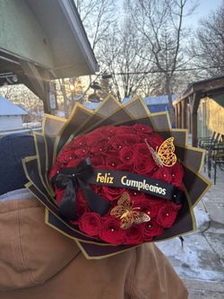 50 Roses With Add Ons Bouquet 