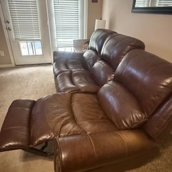 Leather couches