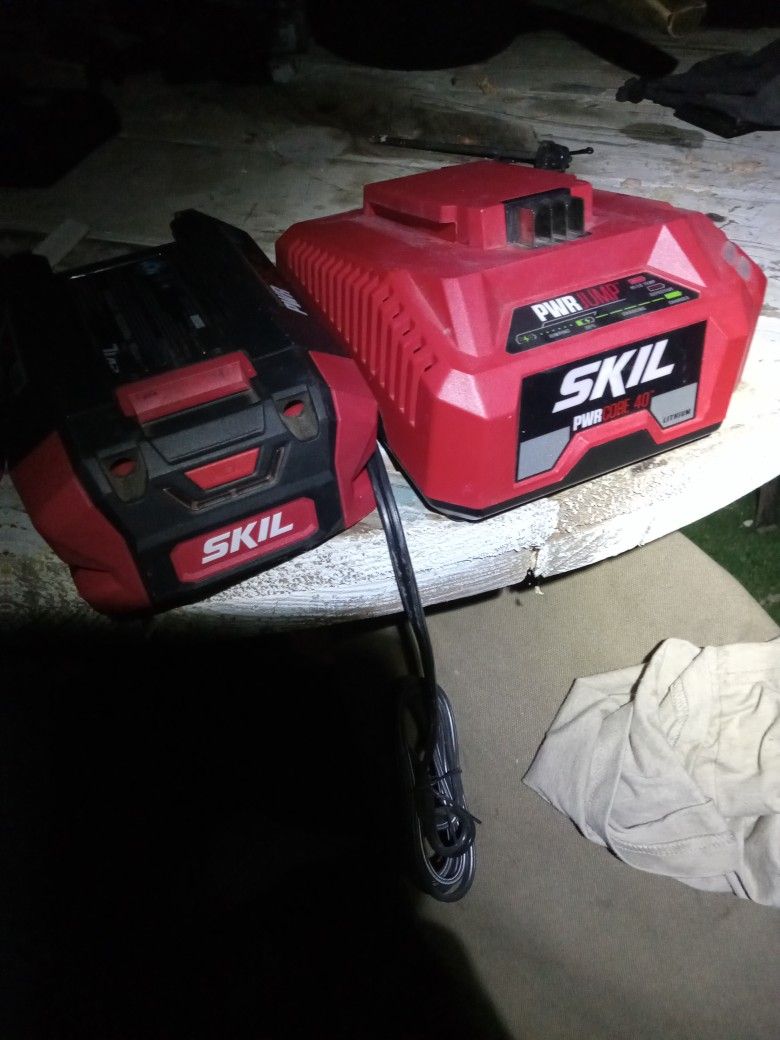 40v Skill Battery And Charger