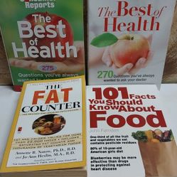 (4) Health Books, $8 Shipping