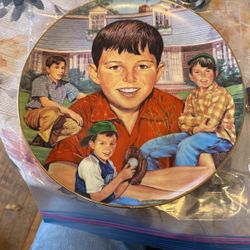 Autographed leave It To Beaver plate