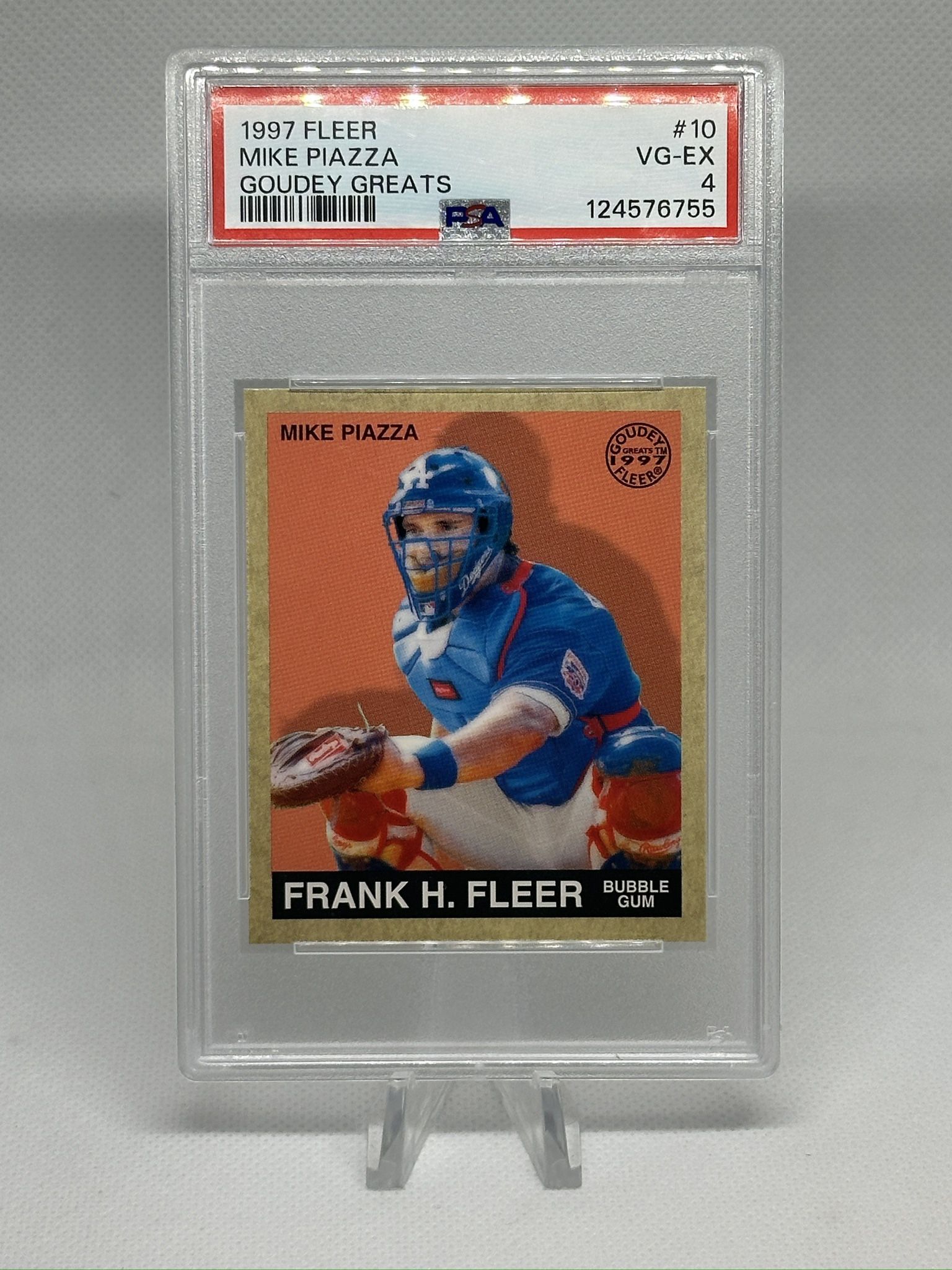 1997 Fleer Goudey Greats Mike Piazza #10 Los Angeles Dodgers