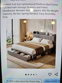 Full size bed frame. NEW.