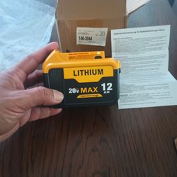 DeWalt battery 20v  12 AH fits most DeWalt equipment 