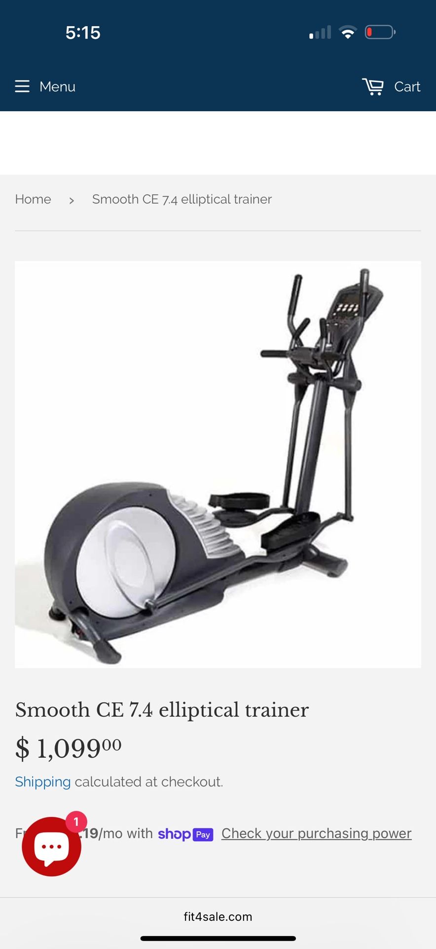 Smooth CE 7.4 Elliptical