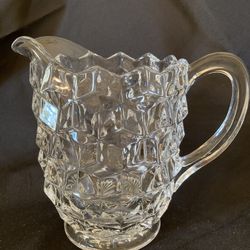 Press glass pitcher