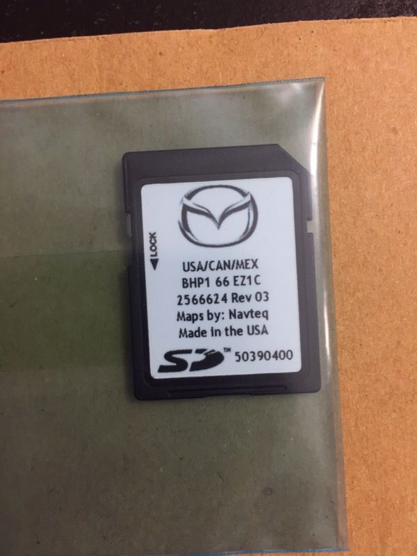 BRAND NEW Mazda Navigation SD Card BHP1 66 EZ1C NAVTEQ MAPS - MAZDA 3