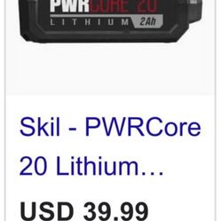 Exelente bateria SKIL NUEVA DE 20 voltios $20
