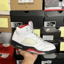 2020 Jordan Fire Red 5s size 12 USED But Clean 