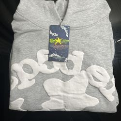 Sp5der Gray Hoodie Medium – New / Never Worn