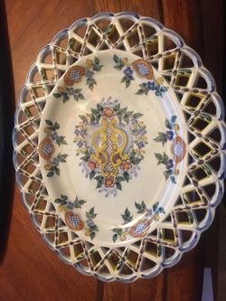Brand new Capodonte Porcelain decorative plate