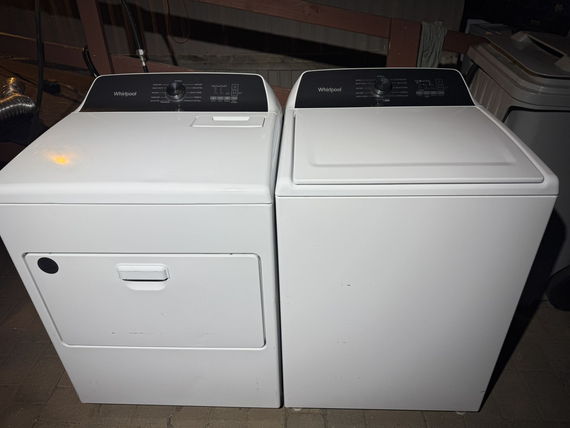 Whirlpool Washer And Dryer Set White Electric