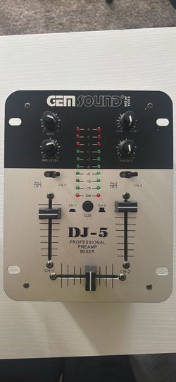 Gensound DJ -5 professional preamp mixer