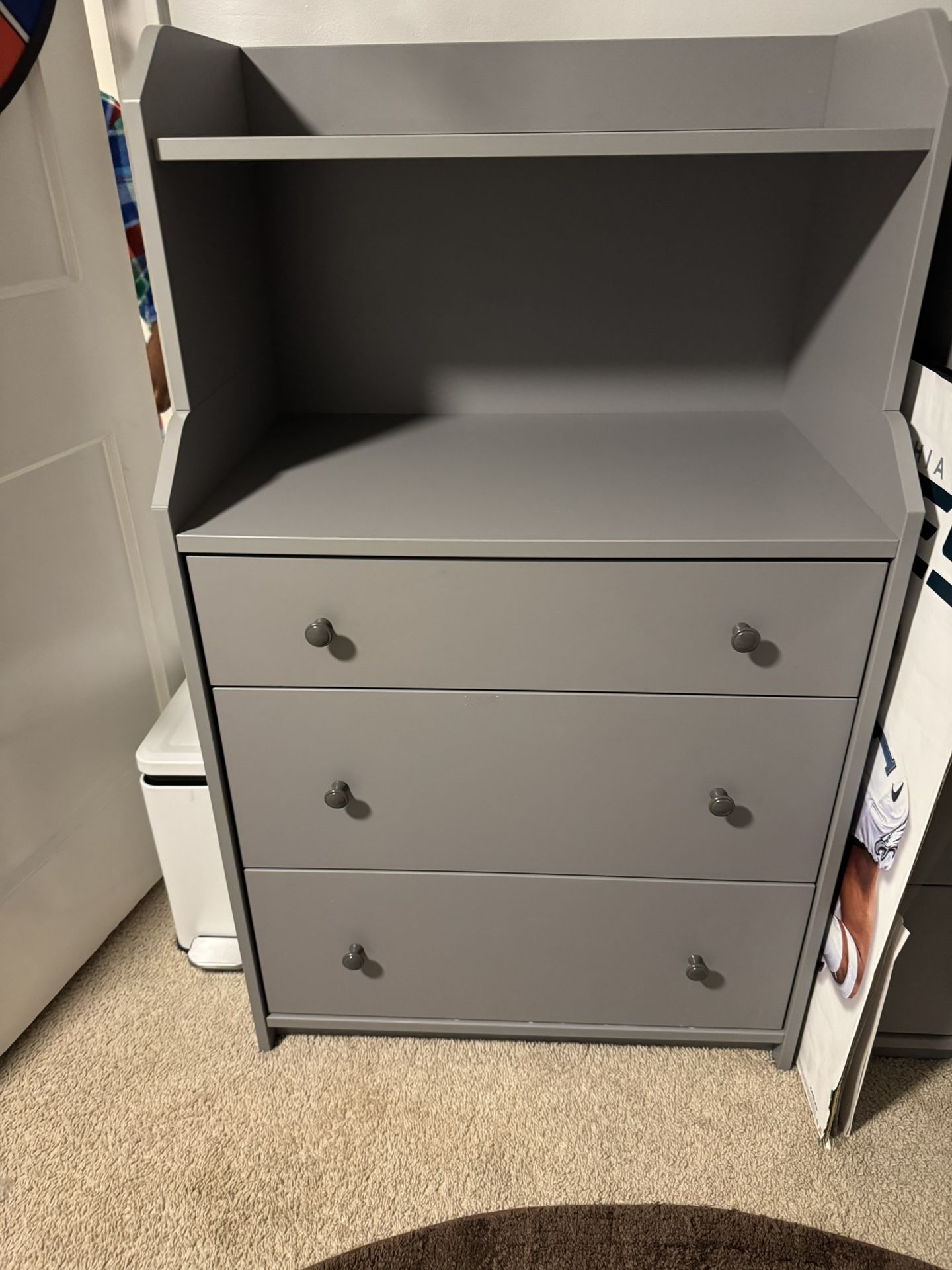 IKEA Gray Dresser with Shelf