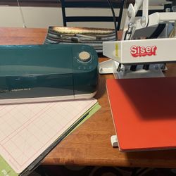 Newly Used Cricut and Heating pressed 